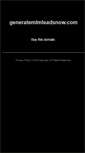 Mobile Screenshot of generatemlmleadsnow.com