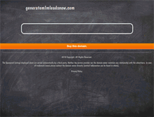 Tablet Screenshot of generatemlmleadsnow.com